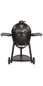 Char-Griller® Grillin' Pro 3-Burner Propane Gas Grill in Black with 40,800 BTU, Cast Iron Grates and Warming Racks, 630 Cooking Square Inches, Model E3001
