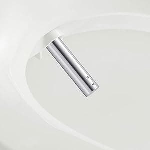 Bio Bidet Slim One Smart Toilet Seat in Round White with Stainless Steel Self-Cleaning Nozzle, Nightlight, Turbo Wash, Oscillating and Fusion Warm Water Technology