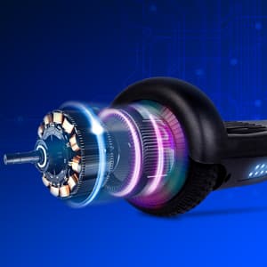 LIEAGLE Hoverboard, 6.5" Self Balancing Scooter Hover Board with Bluetooth Wheels LED Lights for Kids Adults
