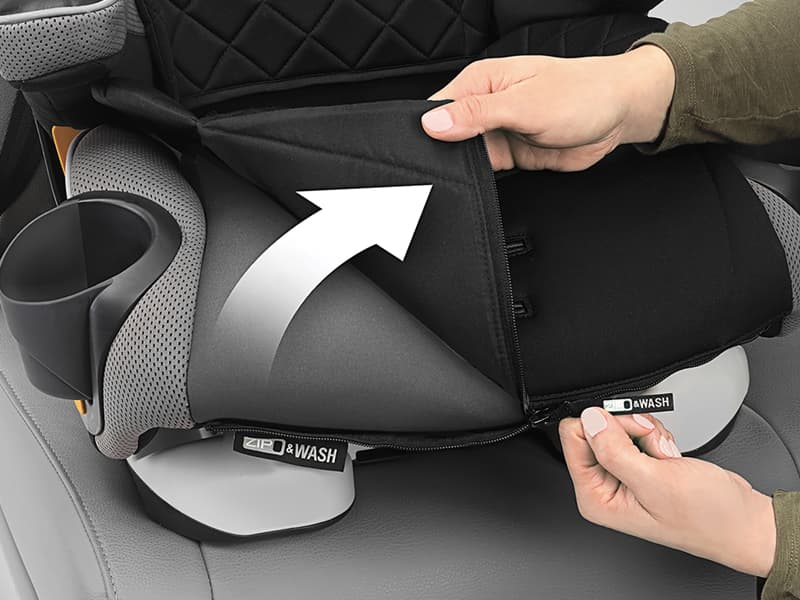 Chicco MyFit® Harness + Booster Car Seat, Forward-Facing 5-Point Harness Car Seat and High Back Booster Seat, for Children 25-100 lbs. | Fathom/Grey/Blue