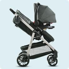 Graco Redmond Modes Pramette Stroller, 3-in-1 Convertible: Car Seat Carrier, Infant Pramette to Toddler Stroller with Reversible Seat and One-hand Fold