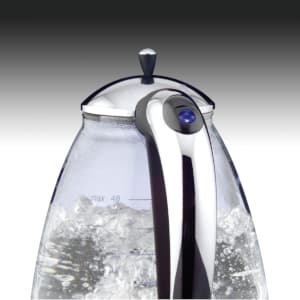 Capresso 259 Water Kettle, 10" x 8.25" x 6.25", Polished Chrome