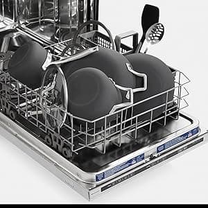 Calphalon Signature Hard-Anodized Nonstick Wok, 12", Flat-Bottom, Oven-Safe, PFOA-Free, Black