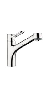 hansgrohe Talis Loop Chrome Commercial Kitchen Faucet, Kitchen Faucets with Pull Down Sprayer, Faucet for Kitchen Sink, Chrome 04700005