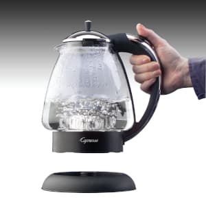 Capresso 259 Water Kettle, 10" x 8.25" x 6.25", Polished Chrome