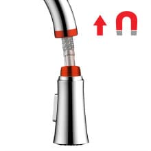 hansgrohe Joleena Brushed Nickel Commercial Kitchen Faucet, Kitchen Faucets with Pull Down Sprayer, Faucet for Kitchen Sink, Polished Nickel 04792830 19.3-Inches Tall