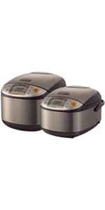Zojirushi NS-TSC10 5-1/2-Cup (Uncooked) Micom Rice Cooker and Warmer, 1.0-Liter