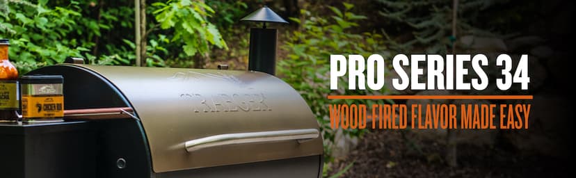 Traeger Grills Pro 34 Electric Wood Pellet Grill and Smoker, Bronze, 884 Square Inches Cook Area, 450 Degree Max Temperature, Meat Probe, 6 in 1 BBQ Grill