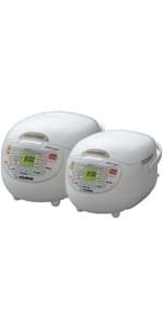 Zojirushi NS-TSC10 5-1/2-Cup (Uncooked) Micom Rice Cooker and Warmer, 1.0-Liter