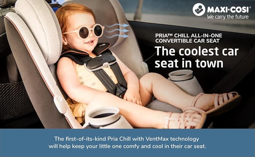 Maxi-Cosi™ Pria Chill All-in-one Convertible Baby Car Seat, Infant/Newborn Car Seat with VentMax, Car Seats for Toddlers