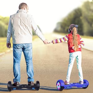 LIEAGLE Hoverboard, 6.5" Self Balancing Scooter Hover Board with Bluetooth Wheels LED Lights for Kids Adults