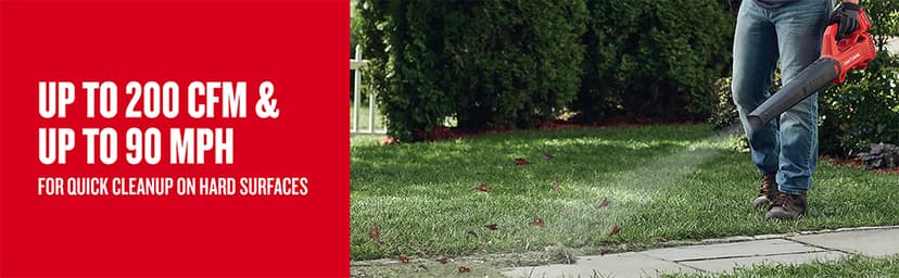 CRAFTSMAN 20V MAX Cordless Leaf Blower Kit with Battery & Charger Included (CMCBL710D1) Red