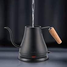 Bodum 27oz Bistro Gooseneck Electric Water Kettle, Pour Over Coffee & Tea, Stainless Steel, Matte Black