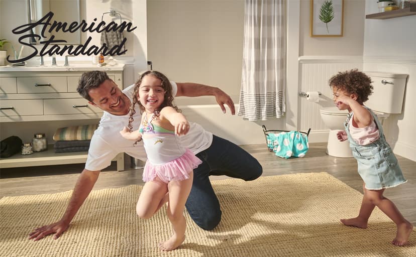 American Standard 2988101.020 Cadet 3 FloWise 2-Piece 1.28 GPF Single Flush Right Height Round Front Toilet with Concealed Trapway, White