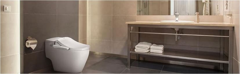 Bio Bidet Slim One Smart Toilet Seat in Round White with Stainless Steel Self-Cleaning Nozzle, Nightlight, Turbo Wash, Oscillating and Fusion Warm Water Technology