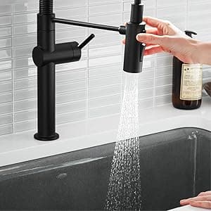 KOHLER 22972-2MB Crue Pull Down Kitchen Faucet, Pull-Down Sprayer, Vibrant Brushed Moderne Brass