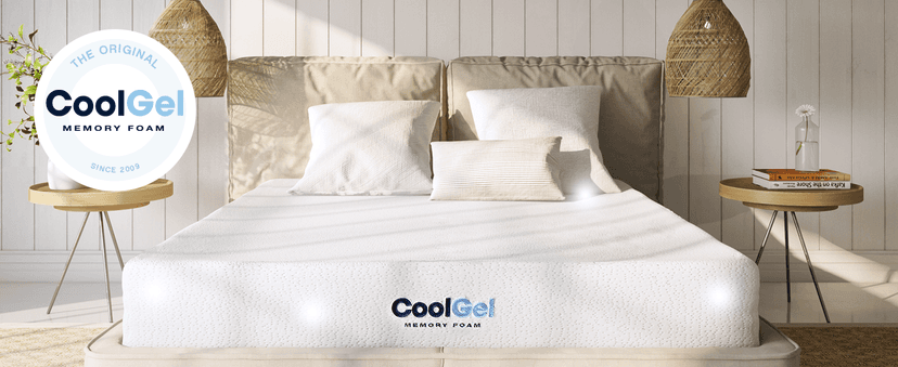 COOL GEL 8 Inch Short Queen Memory Foam Mattress Medium Firm, Memory Foam Mattress Short Queen Size Cooling, Made in the USA, 8" Depth with Pressure Relief, CertiPUR-US Certified, CoolGel Bed