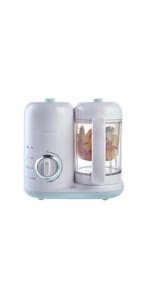 Babymoov Duo Meal Station Grey: Multi-Speed Baby Food Maker Steamer and Puree Blender, Baby Food Processor that warms & defrosts (Nutritionist Approved)