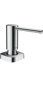 hansgrohe Metris Select Stainless Steel Bar Kitchen Faucet, Kitchen Faucets with Pull Out Sprayer, Faucet for Kitchen Sink, Stainless Steel Optic 73822801