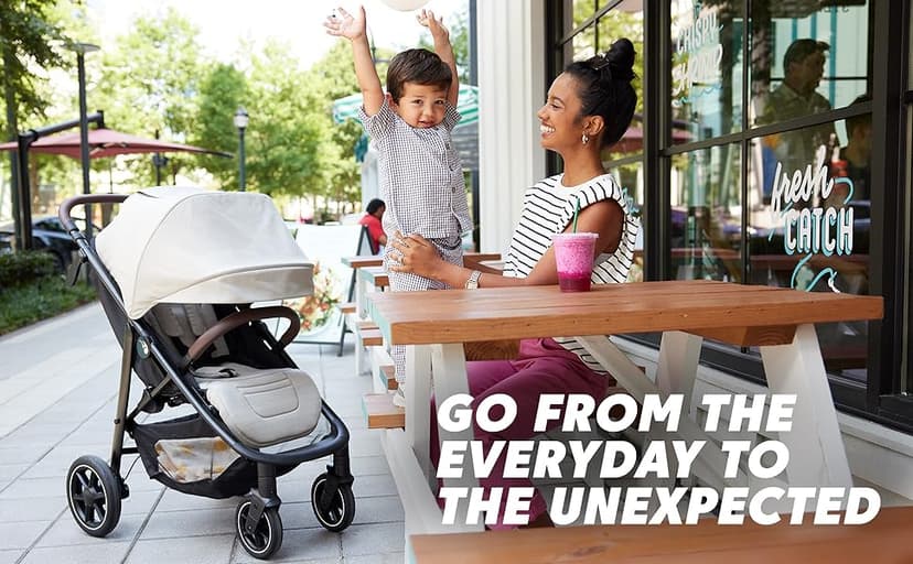 Baby Jogger City Mini Air Lightweight Stroller - All-Terrain Wheel Suspension Adjustable Seat with Calf Support Compact Fold