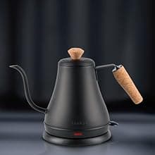 Bodum 27oz Bistro Gooseneck Electric Water Kettle, Pour Over Coffee & Tea, Stainless Steel, Matte Black