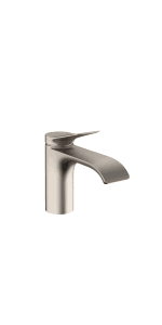 hansgrohe 75010821 Vivenis 80 with Pop-Up Drain, Brushed Nickel 1.2 GPM Single Hole Bathroom Faucet