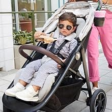 Baby Jogger City Mini Air Lightweight Stroller - All-Terrain Wheel Suspension Adjustable Seat with Calf Support Compact Fold