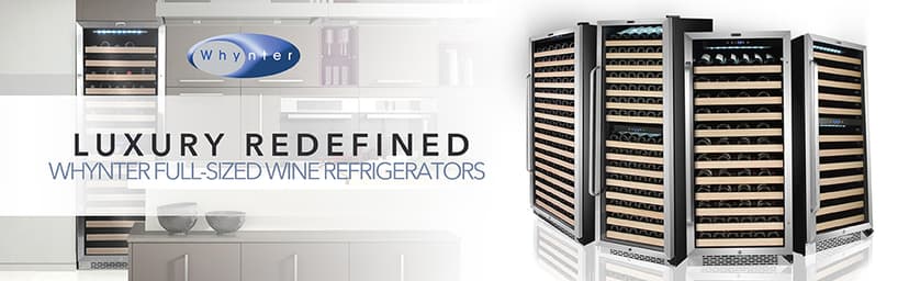 Whynter BWR-0922DZ 92 Wine Bottle Built-in or Freestanding Stainless Steel Dual Zone Compressor Large Capacity Refrigerator Rack for Open LED Display, Dark Grey-92 Grey