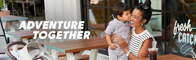 Baby Jogger City Mini Air Lightweight Stroller - All-Terrain Wheel Suspension Adjustable Seat with Calf Support Compact Fold