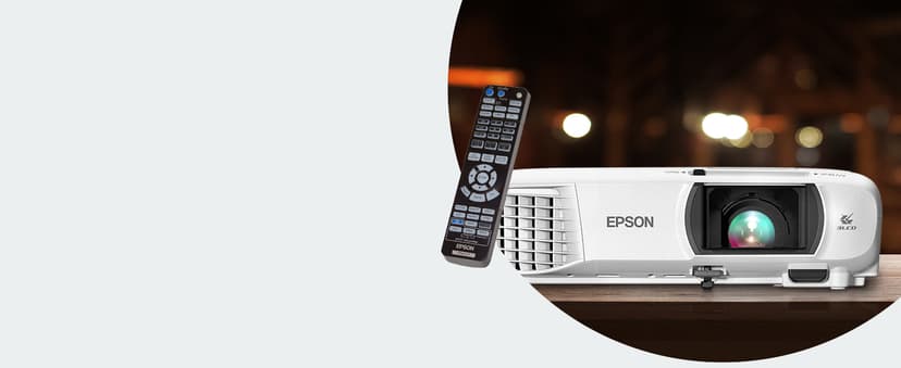Epson Home Cinema 1060 Full HD 1080p 3,100 Lumens Color Brightness (Color Light Output) 3,100 Lumens White Brightness (White Light Output) 2x Hdmi (1x Mhl) Built-in Speakers 3lcd Projector