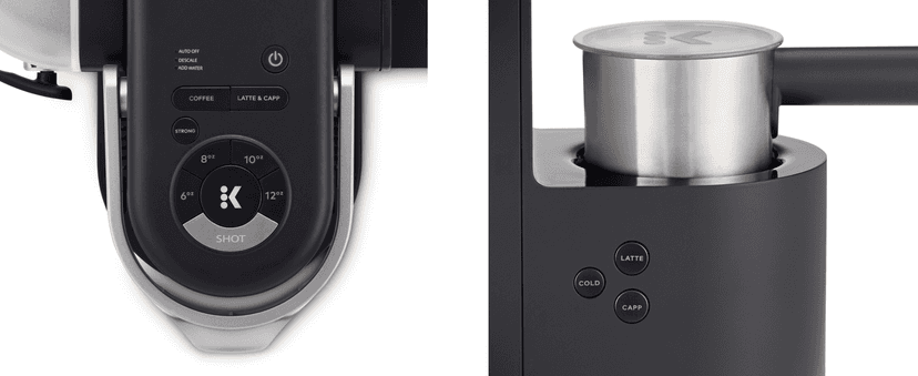 Keurig K-Cafe Single-Serve K-Cup Coffee Maker, Latte Maker and Cappuccino Maker, Comes with Dishwasher Safe Milk Frother, Coffee Shot Capability, Compatible with all Keurig K-Cup Pods, Dark Charcoal