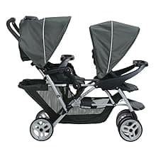Graco DuoGlider Double Stroller | Lightweight Double Stroller with Tandem Seating, Glacier