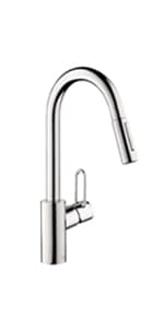 hansgrohe Talis Loop Chrome Commercial Kitchen Faucet, Kitchen Faucets with Pull Down Sprayer, Faucet for Kitchen Sink, Chrome 04700005