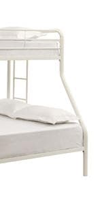 DHP Junior Twin Metal Loft Bed with Storage Steps, Multifunctional Space-Saving Solution - Silver with Gray Steps