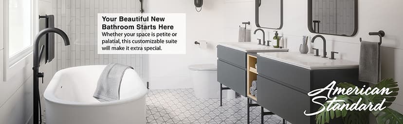 American Standard 226AA104.020 Studio S Right Height Elongated Toilet with Seat-Left Hand Trip Lever, White