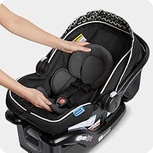 Graco SnugRide Lite LX Infant Car Seat, Rear-Facing, Lightweight, Adjustable Base, Easy Install, Studio