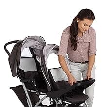 Graco DuoGlider Double Stroller | Lightweight Double Stroller with Tandem Seating, Glacier