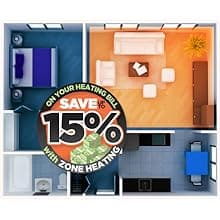 duraflame® Electric Log Set 1,000 Sq Ft Infrared Heater, Faux Logs Insert with LED Flames for Existing Fireplaces, Crackling Sounds, Remote Control Included