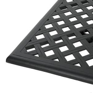 Christopher Knight Home Cayman Outdoor 6-Seater Cast Aluminum Dining Set, 7-Pcs Set, Black Sand