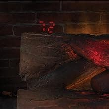 duraflame Electric Log Set 1,000 Sq Ft Heater, Faux Logs Insert with Infrared Flames for Existing Fireplaces, Remote Control Included