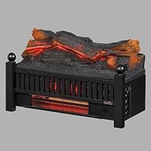 duraflame® Electric Log Set 1,000 Sq Ft Infrared Heater, Faux Logs Insert with LED Flames for Existing Fireplaces, Crackling Sounds, Remote Control Included