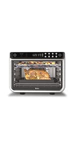 Ninja Air Fryer & Toaster Oven | Foodi Series, XL Pro Air Oven Kitchen Countertop Convection | 10-in-1 Functions | Fits a 5-lb Chicken & Sheet Pan of Vegetables | 1800 Watts | Stainless Steel | DT201