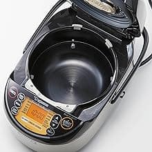 Zojirushi NP-NWC10XB 5.5-Cup Pressure Induction Heating Rice Cooker and Warmer (Stainless Black)