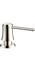 hansgrohe Joleena Brushed Nickel Commercial Kitchen Faucet, Kitchen Faucets with Pull Down Sprayer, Faucet for Kitchen Sink, Polished Nickel 04792830 19.3-Inches Tall