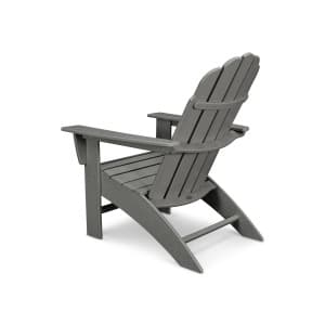 POLYWOOD Nautical Curveback Adirondack Chair, Heavy Duty HDPE Outdoor Patio Furniture, Fire Pit Chair for Deck, Lawn, Garden, Made in USA