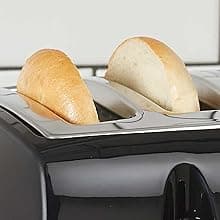 BLACK+DECKER 4-Slice Toaster, TR1410BD, Extra-Wide, 7 Shade Settings, Crumb Trays, Gloss Black