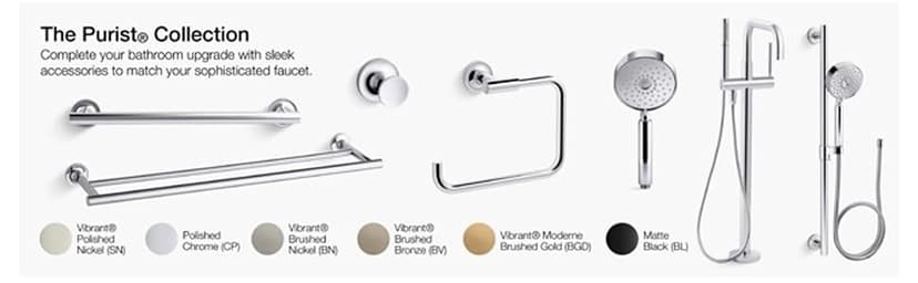 KOHLER 22170-CP Purist 2.5 GPM Multi Function Shower Head with MasterClean and Katalyst Air-Induction Spray Technology, Polished Chrome