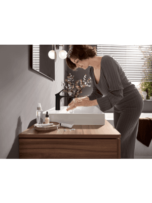hansgrohe 75010821 Vivenis 80 with Pop-Up Drain, Brushed Nickel 1.2 GPM Single Hole Bathroom Faucet