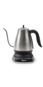 Capresso 259 Water Kettle, 10" x 8.25" x 6.25", Polished Chrome