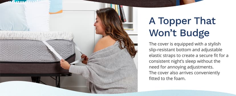 ViscoSoft 3 Inch Memory Foam Mattress Topper Twin XL - Select High Density Ventilated Extra Long Mattress Pad - Premium Removable Rayon Cover